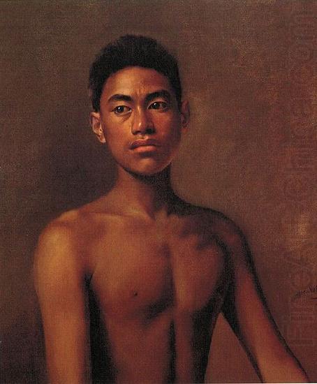 Hubert Vos Iokepa, Hawaiian Fisher Boy china oil painting image